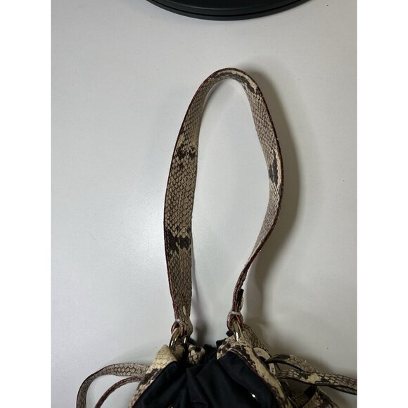 KATE SPADE Gold Coast Maryanne Large Quilted Snakeskin Python Leather Tote Purse - Picture 6 of 8